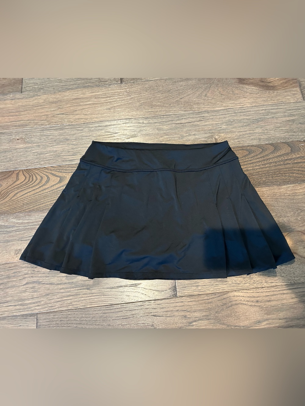 Athleta Black Pleated Mini Skirt